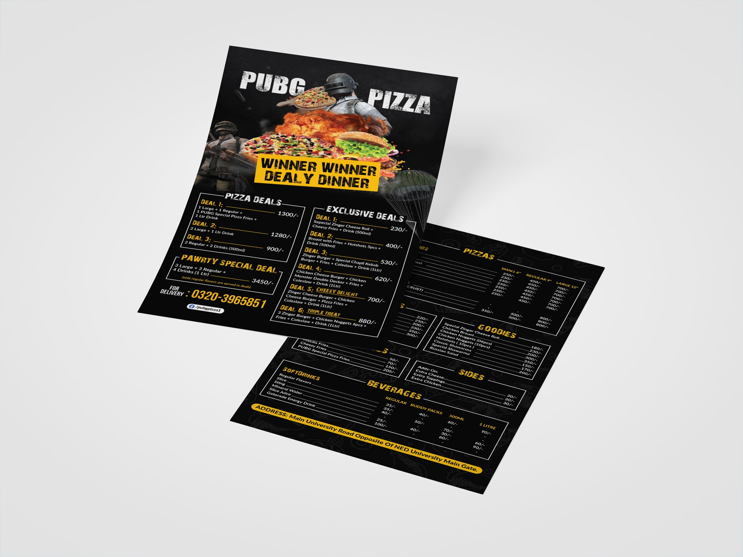 brochure design double vertical layout Pakistan 2026