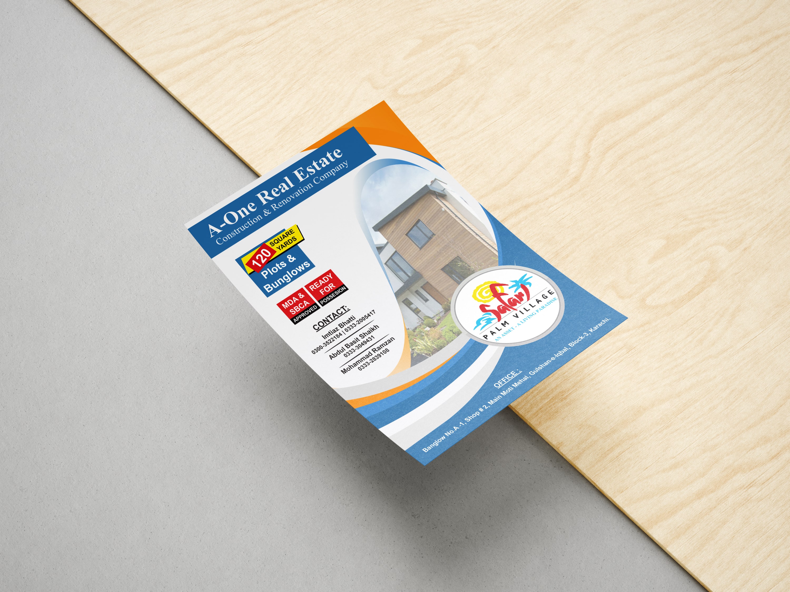A5 flyer brochure design Pakistan 2026