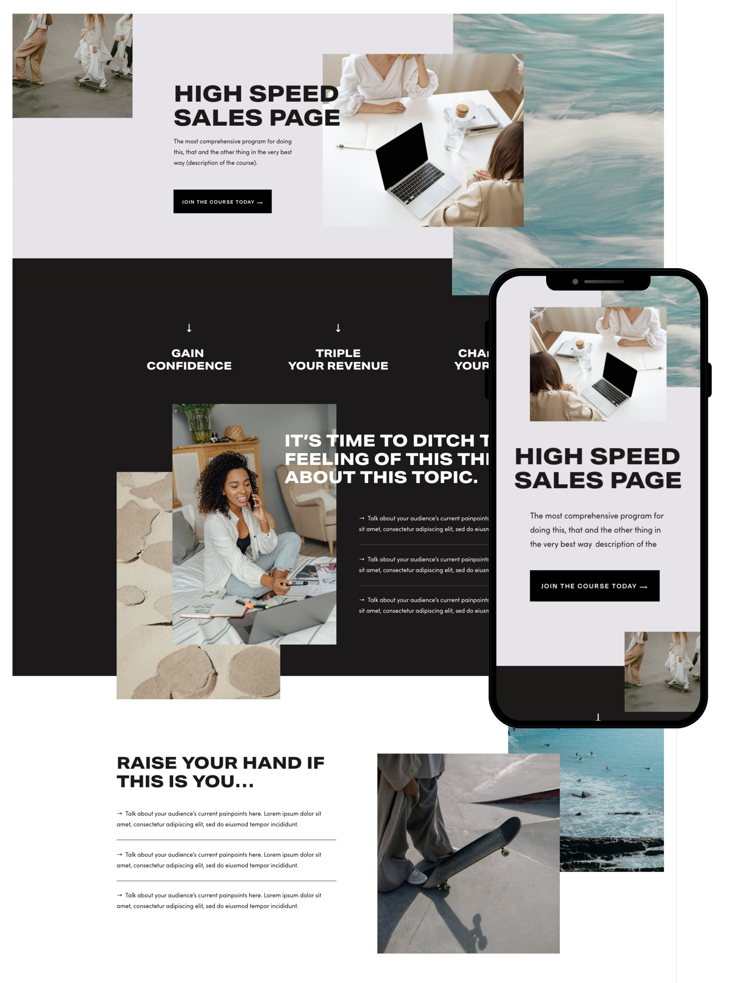 Sales Page Design | Elite Launch Design - Create in Pakistan for Higher Conversions