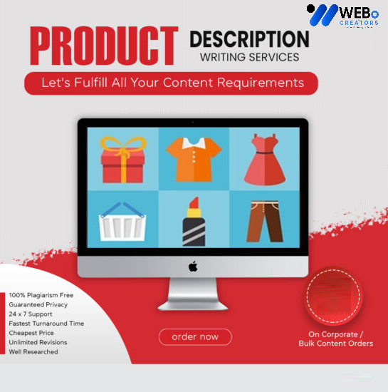Product Description Writing Services | Best Digital Marketing Agency | Web Design in Pakistan for online stores