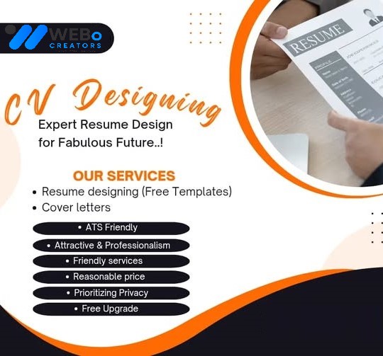 Resume and CV Design Services | Modern curriculum vitae in Pakistan